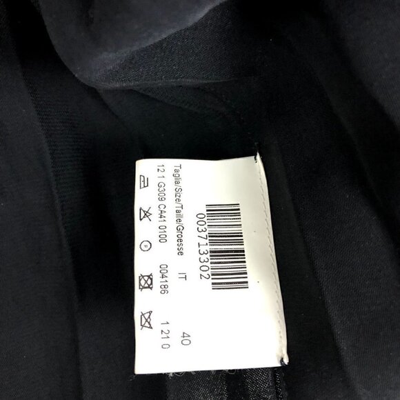 Piazza Sempione Black Pleated Long Jacket 4 - Picture 2 of 10